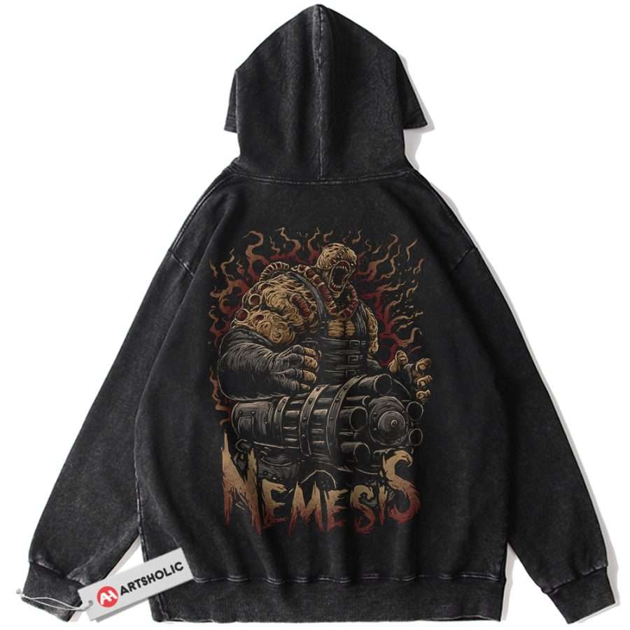 Alternative view of Resident Evil 3: Nemesis Hoodie, Game Hoodie, Vintage Hoodie