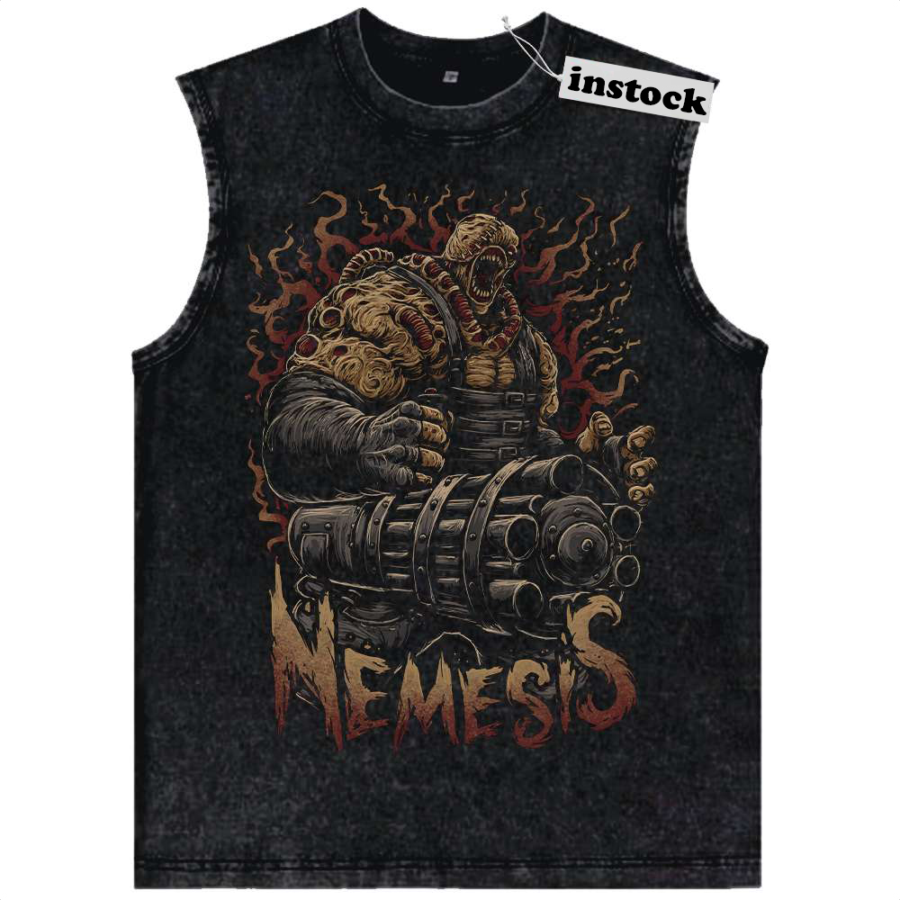 Resident Evil 3: Nemesis Tank Top, Game Tank Top, Vintage Tank Top