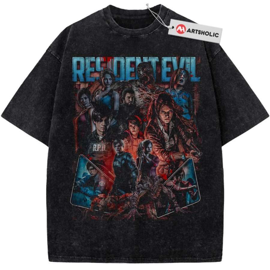 Alternative view of Resident Evil Shirt, Game Shirt, Vintage Tee