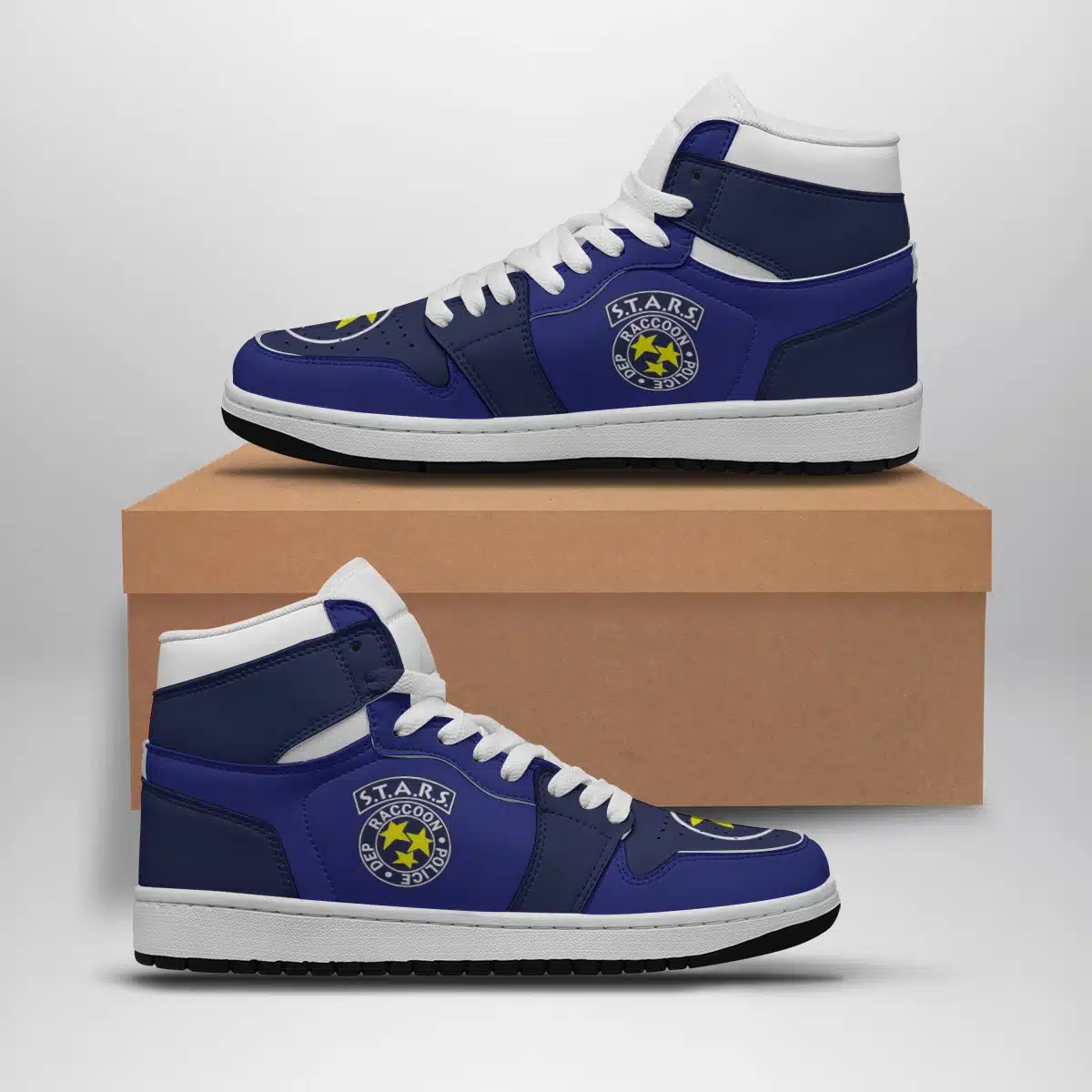 Resident Evil Shonen Custom Sneaker Mid 1 Basketball Shoes - Ultimate Fan Sneakers for Gamers - Otaku Hall