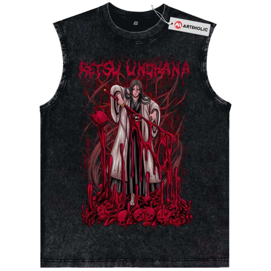 Alternative view of Retsu Unohana Tank Top, Bleach Tank Top, Anime Tank Top, Vintage Tank Top