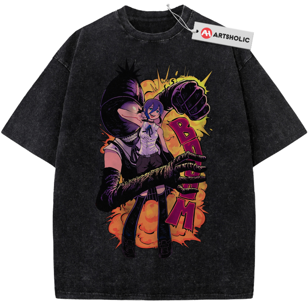 Alternative view of Reze Shirt, Bomb Girl Shirt, Bomb Devil Shirt, Chainsaw Man Shirt, Anime Shirt, Vintage T-Shirt