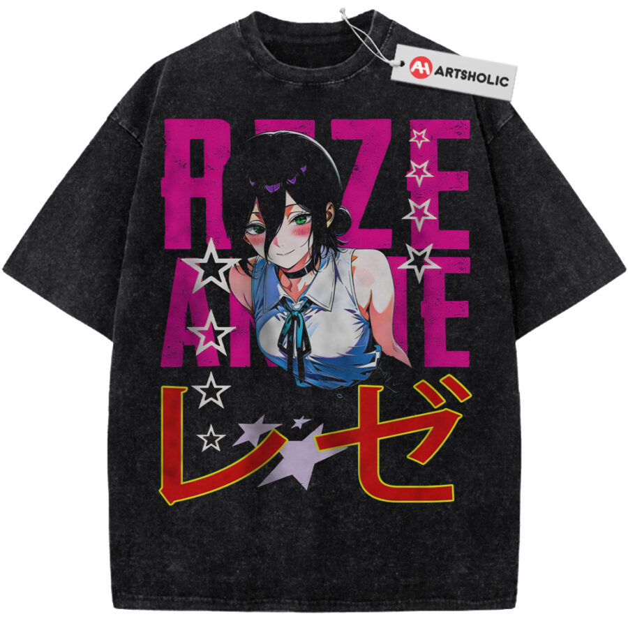 Alternative view of Reze Shirt, Bomb Girl Shirt, Bomb Devil Shirt, Chainsaw Man Shirt, Anime Shirt, Vintage T-Shirt