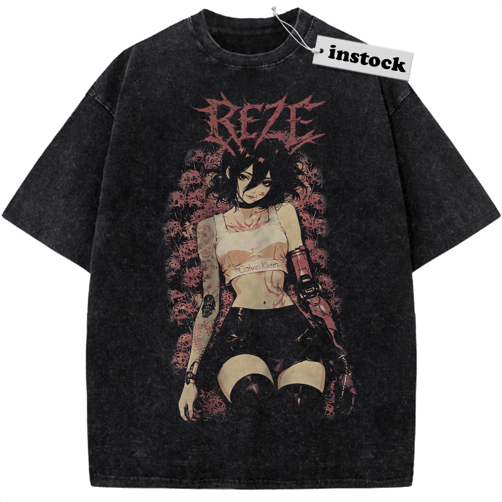 Reze Shirt, Bomb Girl Shirt, Bomb Devil Shirt, Chainsaw Man Shirt, Anime Shirt, Vintage T-Shirt