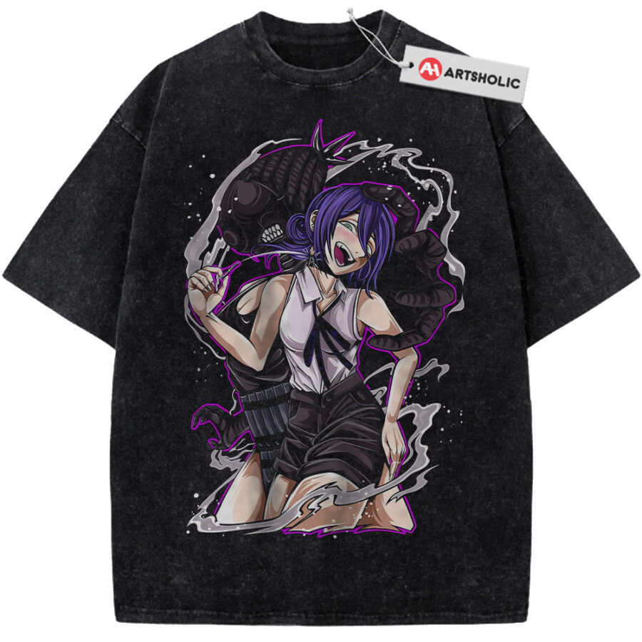 Alternative view of Reze Shirt, Bomb Girl Shirt, Bomb Devil Shirt, Chainsaw Man Shirt, Anime Shirt, Vintage Tee