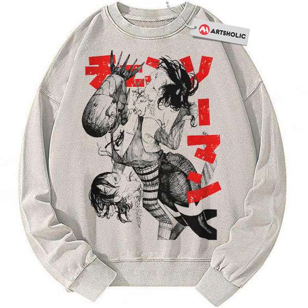 Reze Sweatshirt, Chainsaw Man Sweatshirt, Anime Sweatshirt, Vintage Sweatshirt