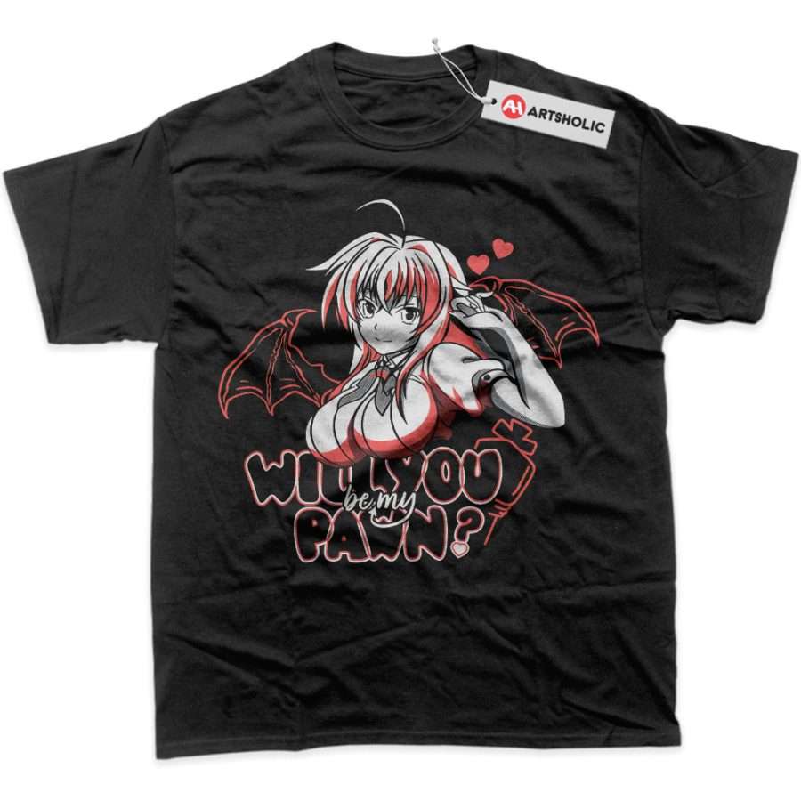 Alternative view of Rias Gremory Shirt, High School DxD Shirt, Anime Shirt, Graphic T-Shirt