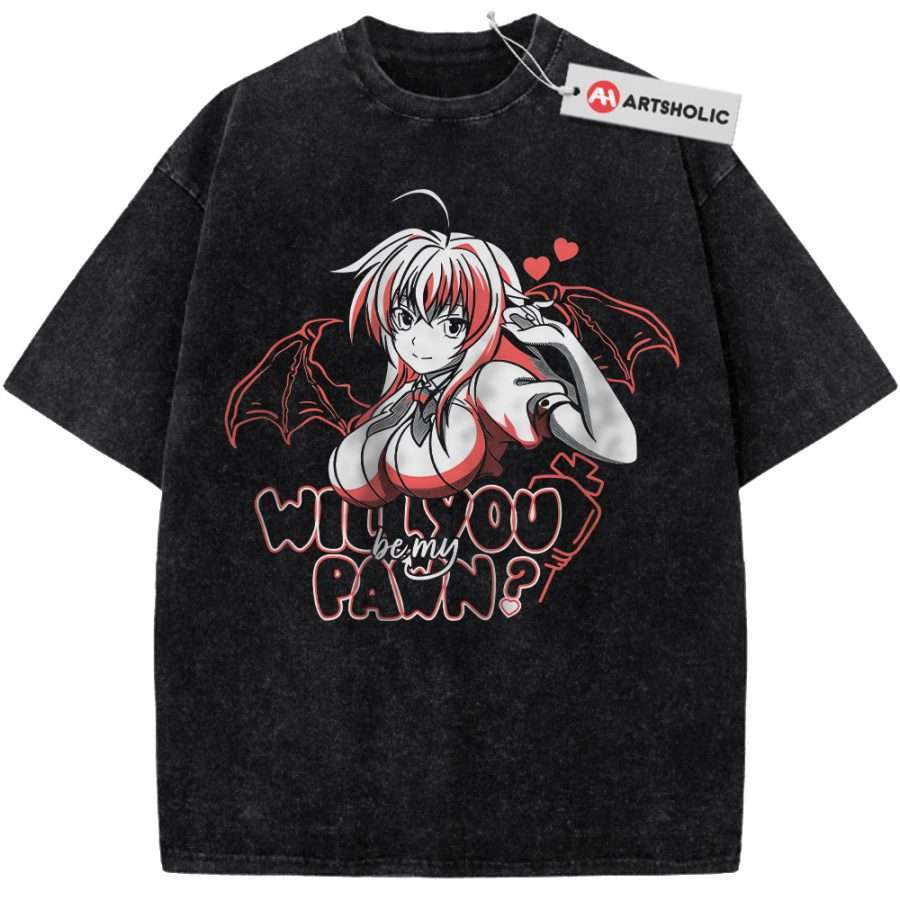 Alternative view of Rias Gremory Shirt, High School DxD Shirt, Anime Shirt, Vintage T-Shirt