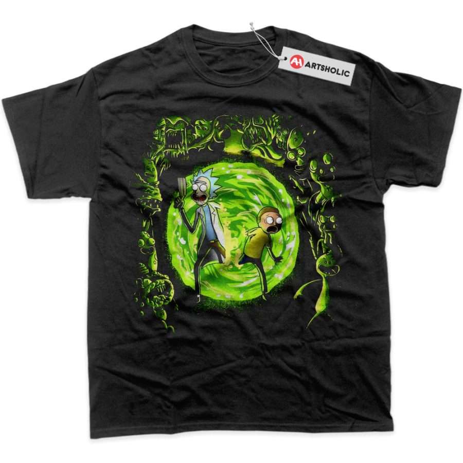 Alternative view of Rick and Morty Shirt, Animated Shirt, Graphic T-Shirt