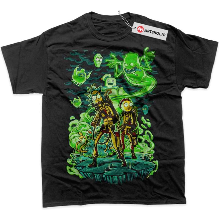 Alternative view of Rick and Morty Shirt, Animated Shirt, Graphic T-Shirt
