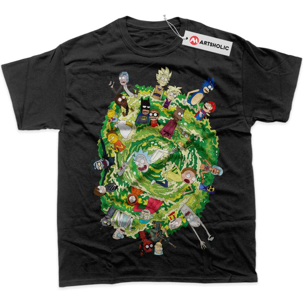 Alternative view of Rick and Morty Shirt, Animated Shirt, Graphic Tee