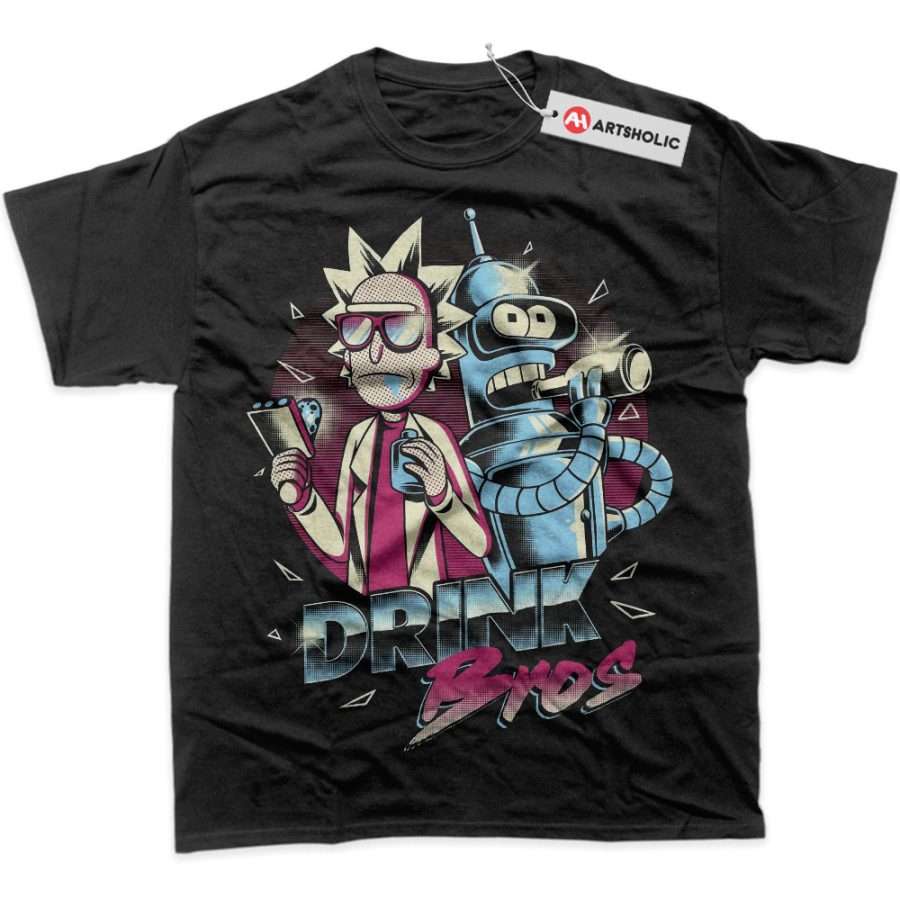 Alternative view of Rick and Morty Shirt, Animated Shirt, Graphic Tee