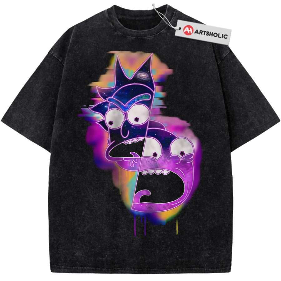 Alternative view of Rick and Morty Shirt, Animated Shirt, Vintage T-Shirt