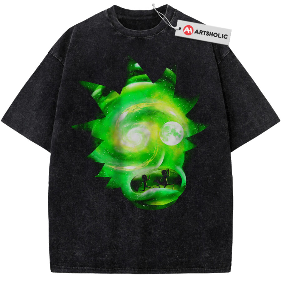Alternative view of Rick and Morty Shirt, Animated Shirt, Vintage T-Shirt