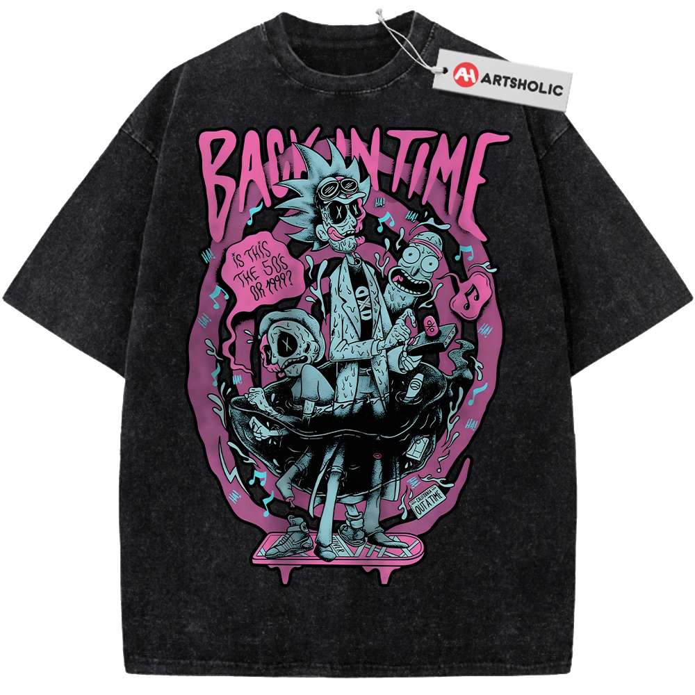 Alternative view of Rick and Morty Shirt, Animated Shirt, Vintage Tee