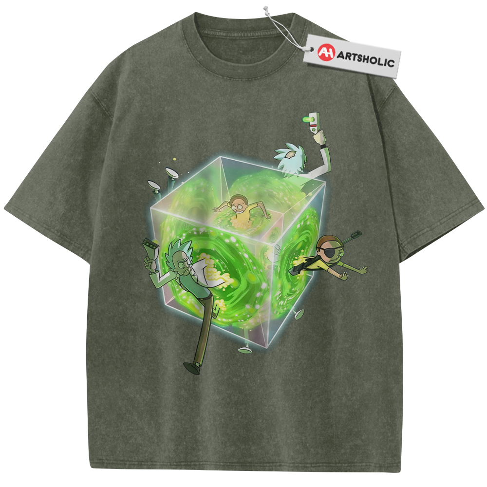 Alternative view of Rick and Morty Shirt, Animated Shirt, Vintage Tee