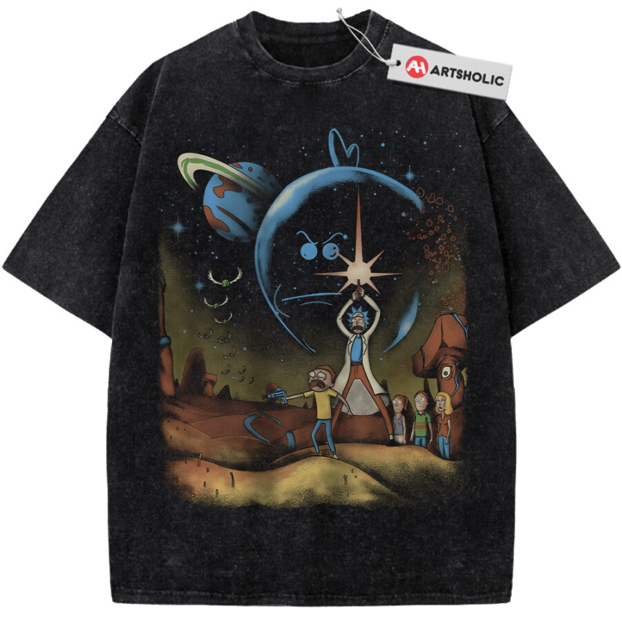 Alternative view of Rick and Morty Shirt, Animated Shirt, Vintage Tee