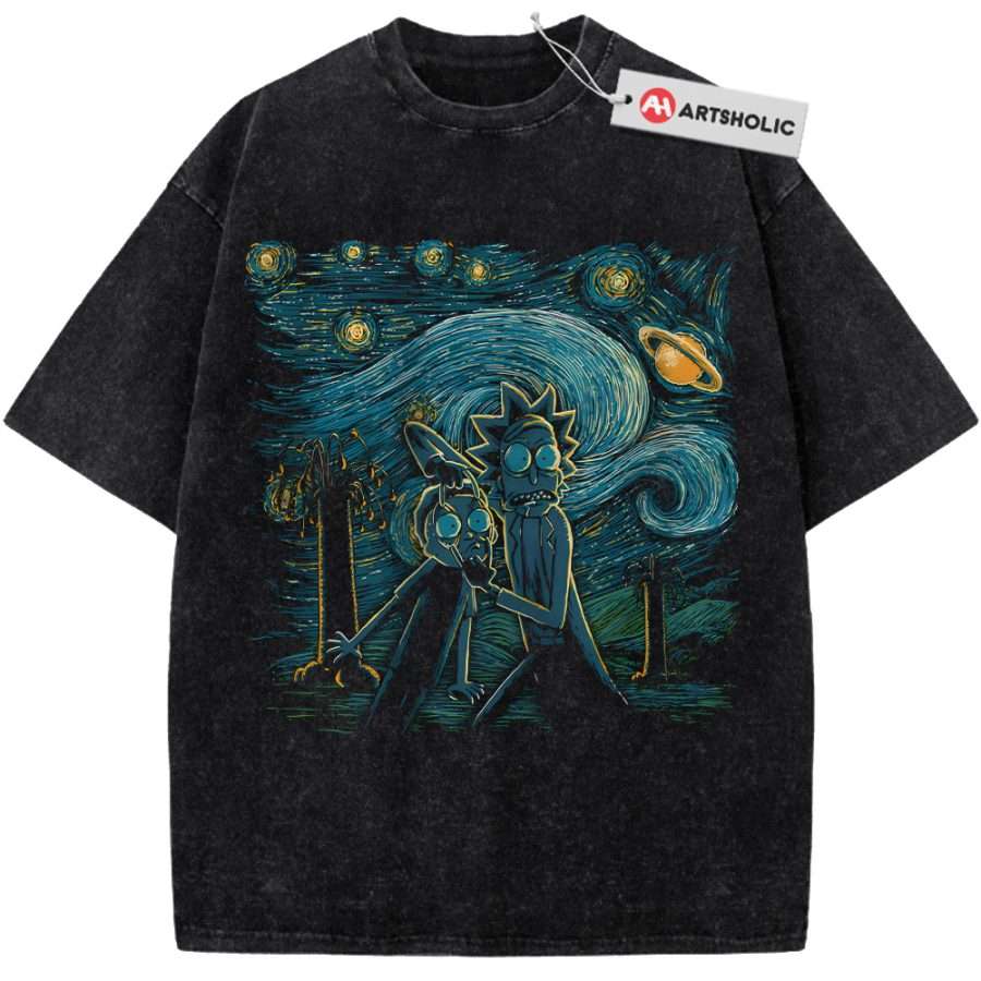 Alternative view of Rick and Morty Shirt, Animated Shirt, Vintage Tee