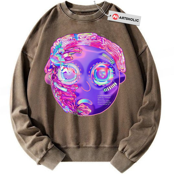 Alternative view of Rick and Morty Sweatshirt, Animated Sweatshirt, Vintage Sweatshirt