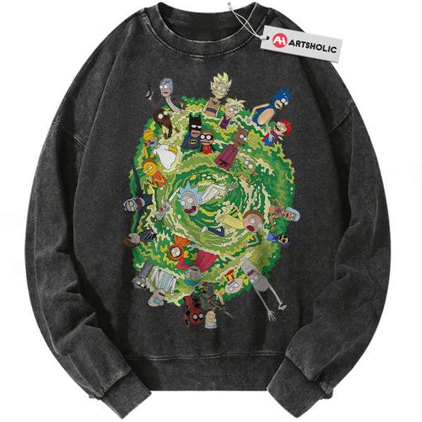 Rick and Morty Sweatshirt, Animated Sweatshirt, Vintage Sweatshirt