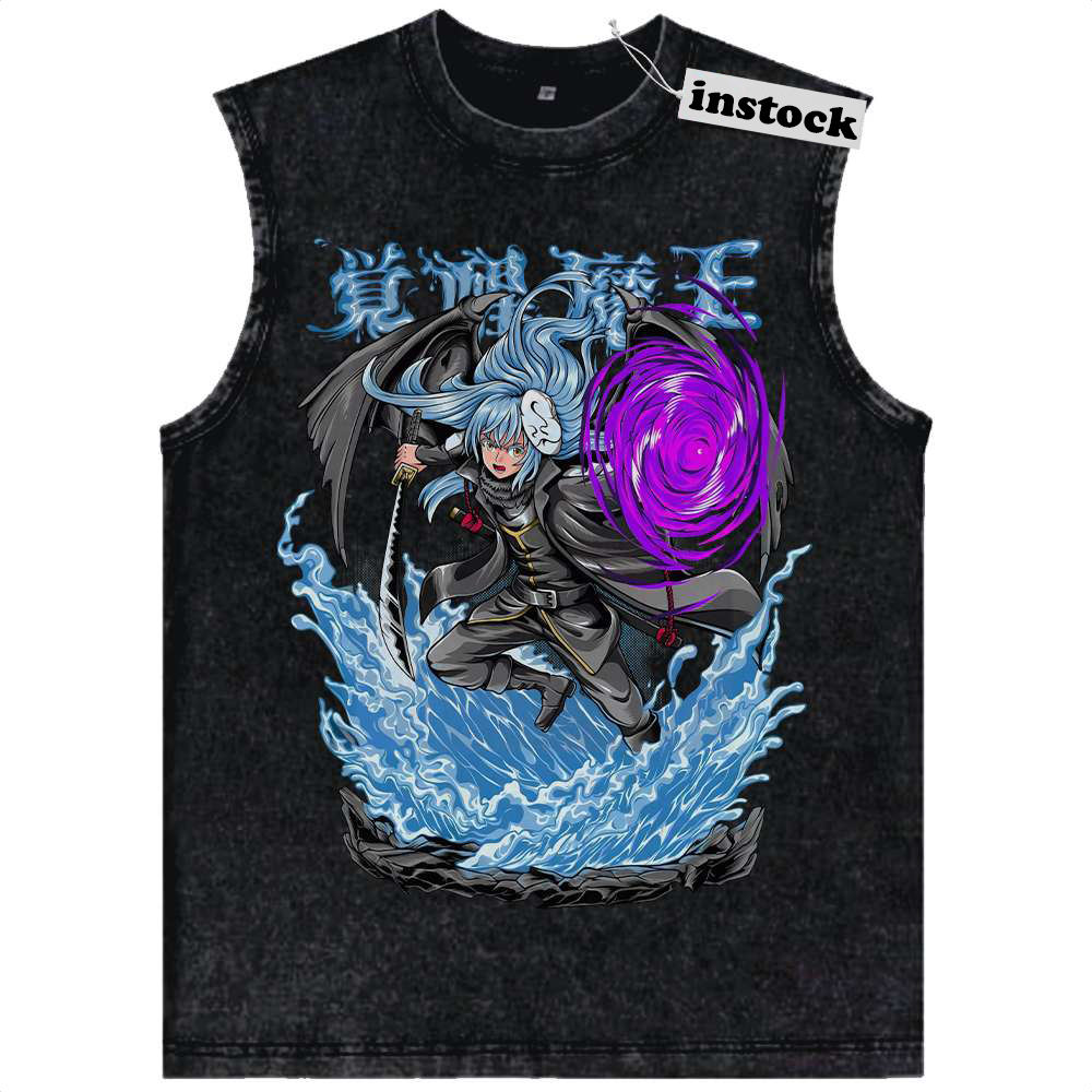 Rimuru Tempest Tank Top, That Time I Got Reincarnated as a Slime Tank Top, Anime Tank Top, Vintage Tank Top