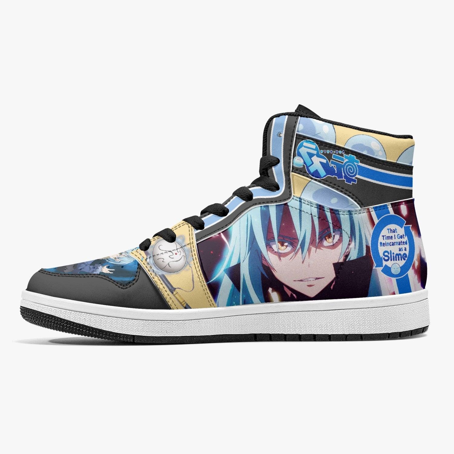 Alternative view of Rimuru Tempest That Time I Got Reincarnated as a Slime Custom Sneaker Mid 1 Basketball Shoes - Otaku Hall