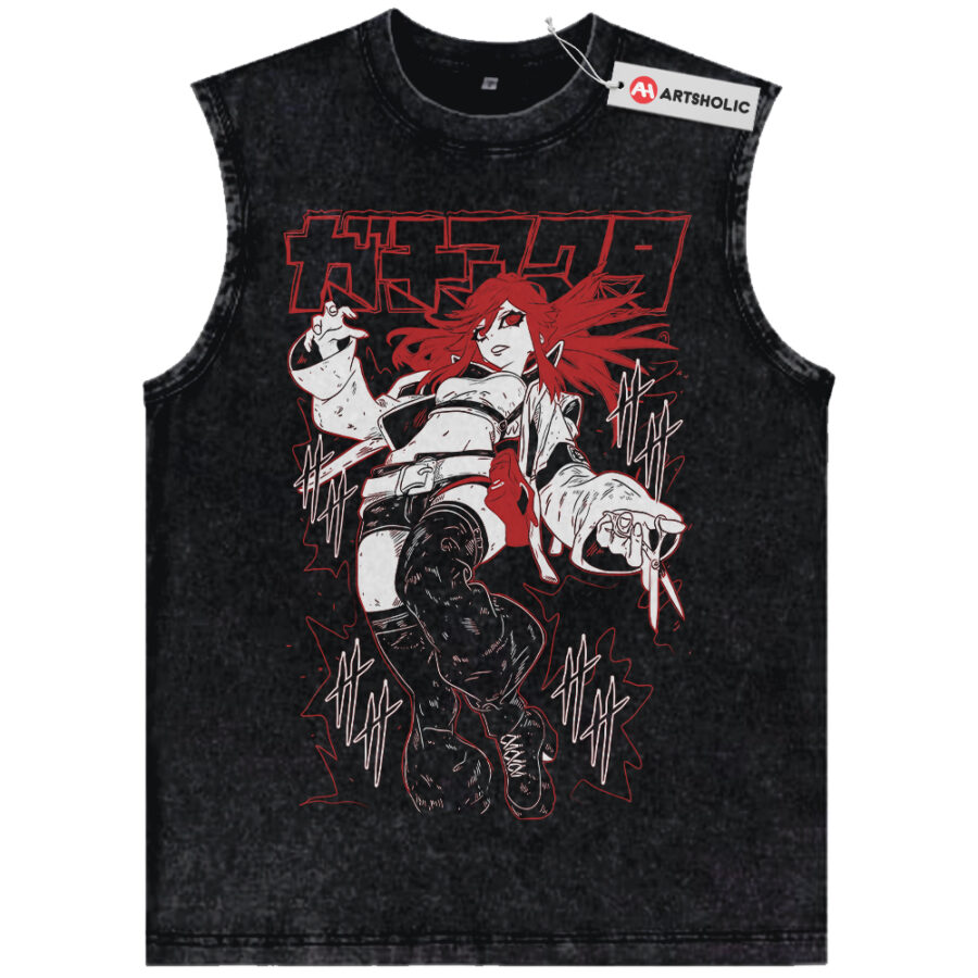 Alternative view of Riyo Reaper Tank Top, Gachiakuta Tank Top, Anime Tank Top, Vintage Tank Top