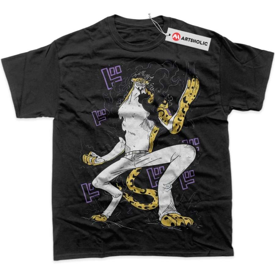 Alternative view of Rob Lucci Shirt, One Piece Shirt, Anime Shirt, Graphic T-Shirt