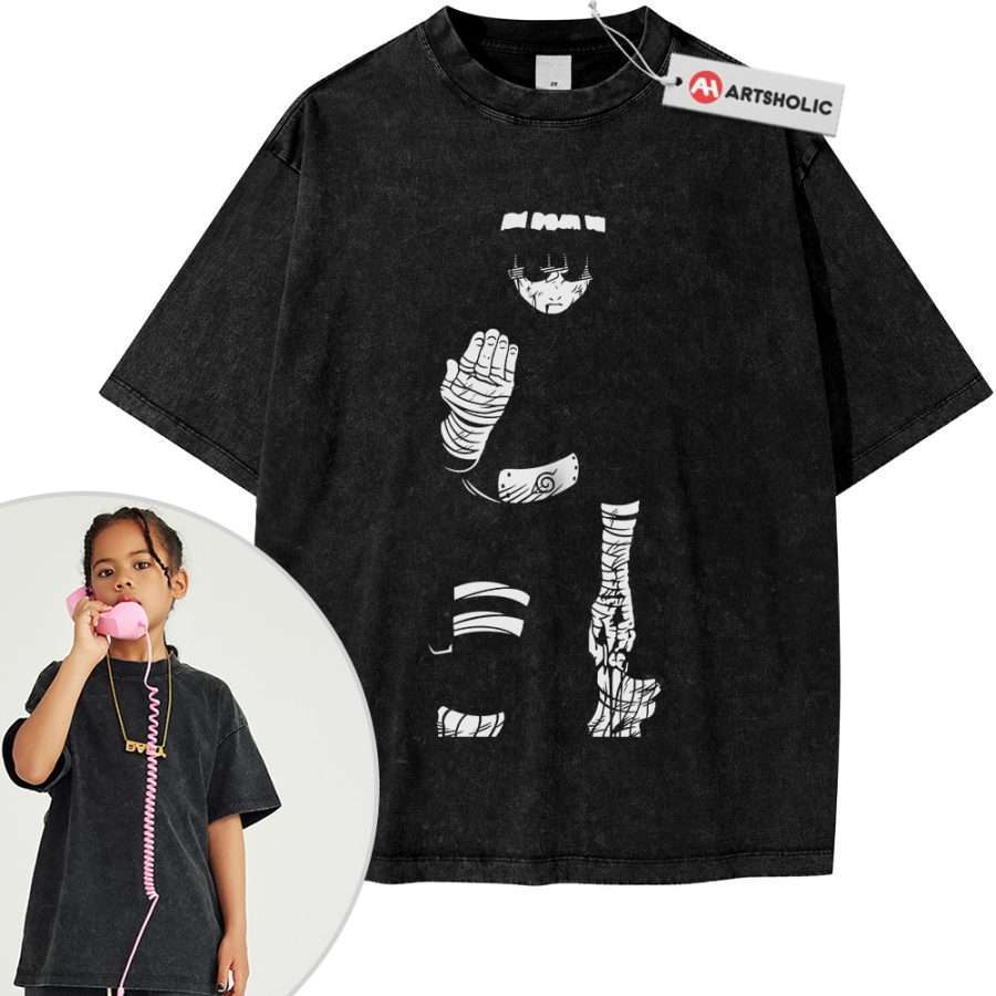 Alternative view of Rock Lee Shirt For Kids, Naruto Shirt For Kids, Anime Shirt For Kids, Vintage T-Shirt For Kids