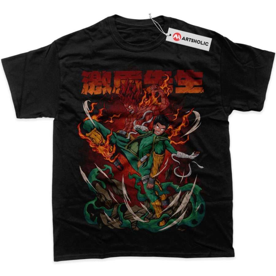 Alternative view of Rock Lee Shirt, Might Guy Shirt, Naruto Shirt, Anime Shirt, Graphic T-Shirt