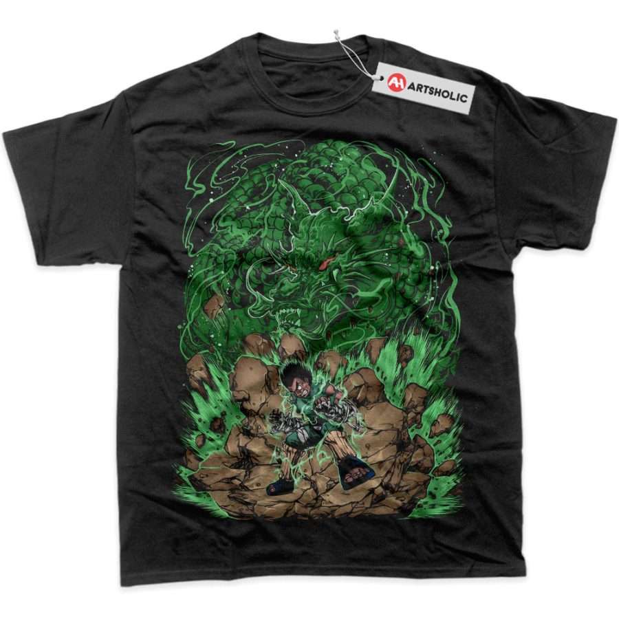 Alternative view of Rock Lee Shirt, Naruto Shirt, Anime Shirt, Graphic Tee