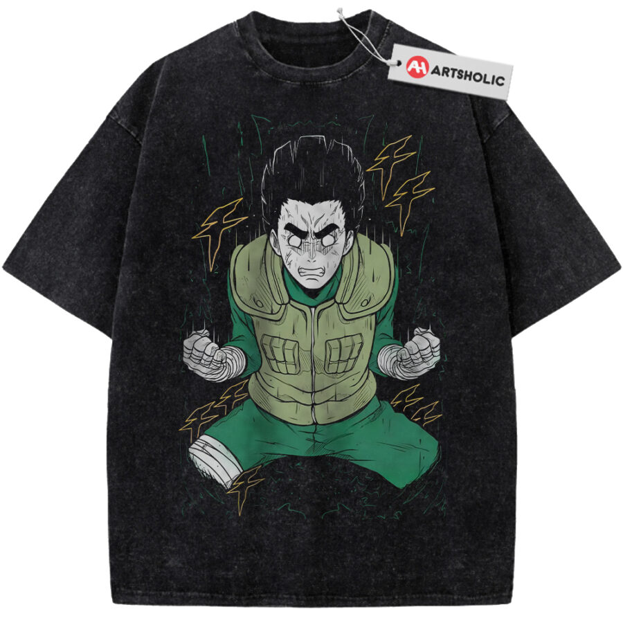 Alternative view of Rock Lee Shirt, Naruto Shirt, Anime Shirt, Vintage T-Shirt