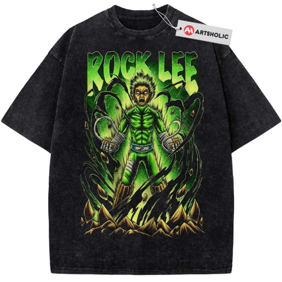 Alternative view of Rock Lee Shirt, Naruto Shirt, Anime Shirt, Vintage Tee