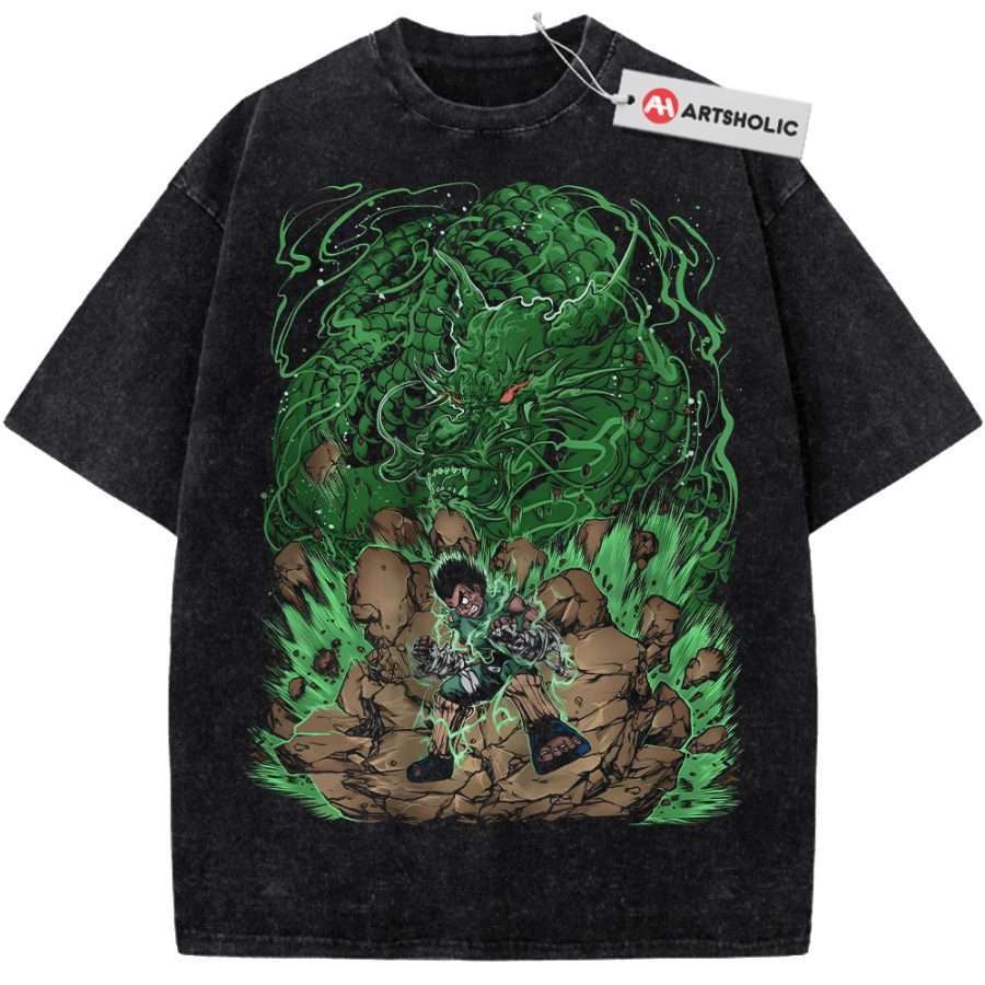 Alternative view of Rock Lee Shirt, Naruto Shirt, Anime Shirt, Vintage Tee