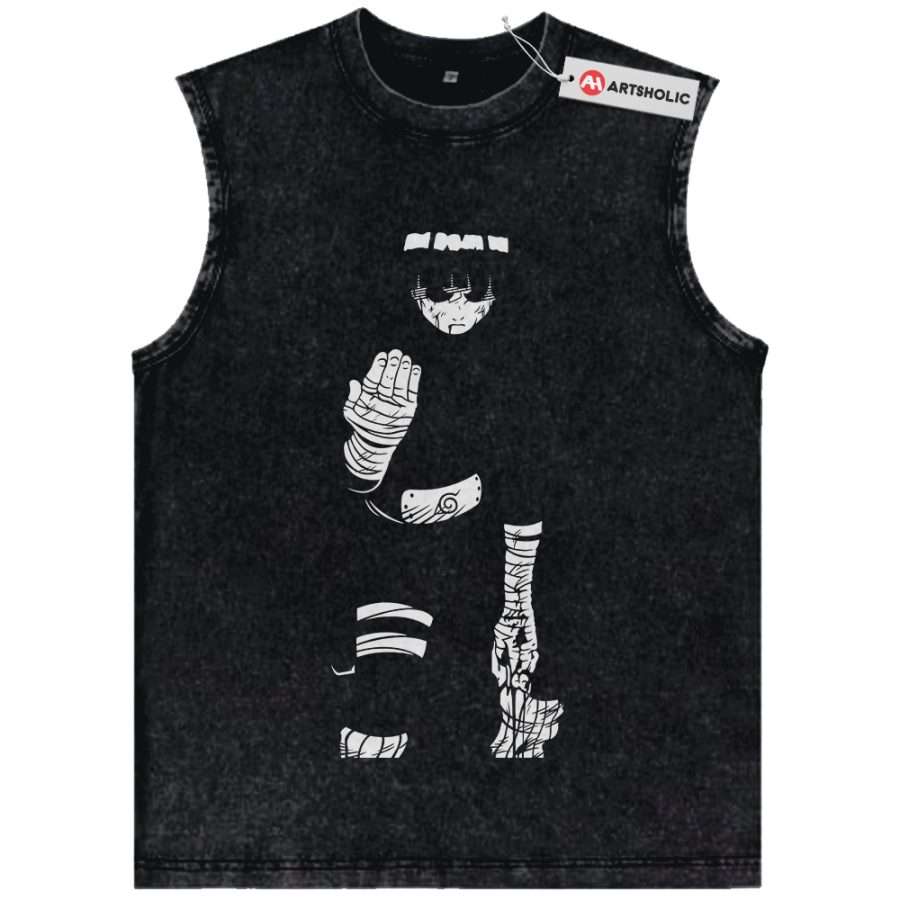 Alternative view of Rock Lee Tank Top, Naruto Tank Top, Anime Tank Top, Vintage Tank Top