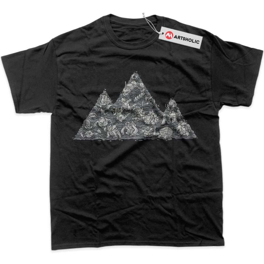 Alternative view of Rock-Type Pokemon Shirt, Anime Shirt, Graphic Tee