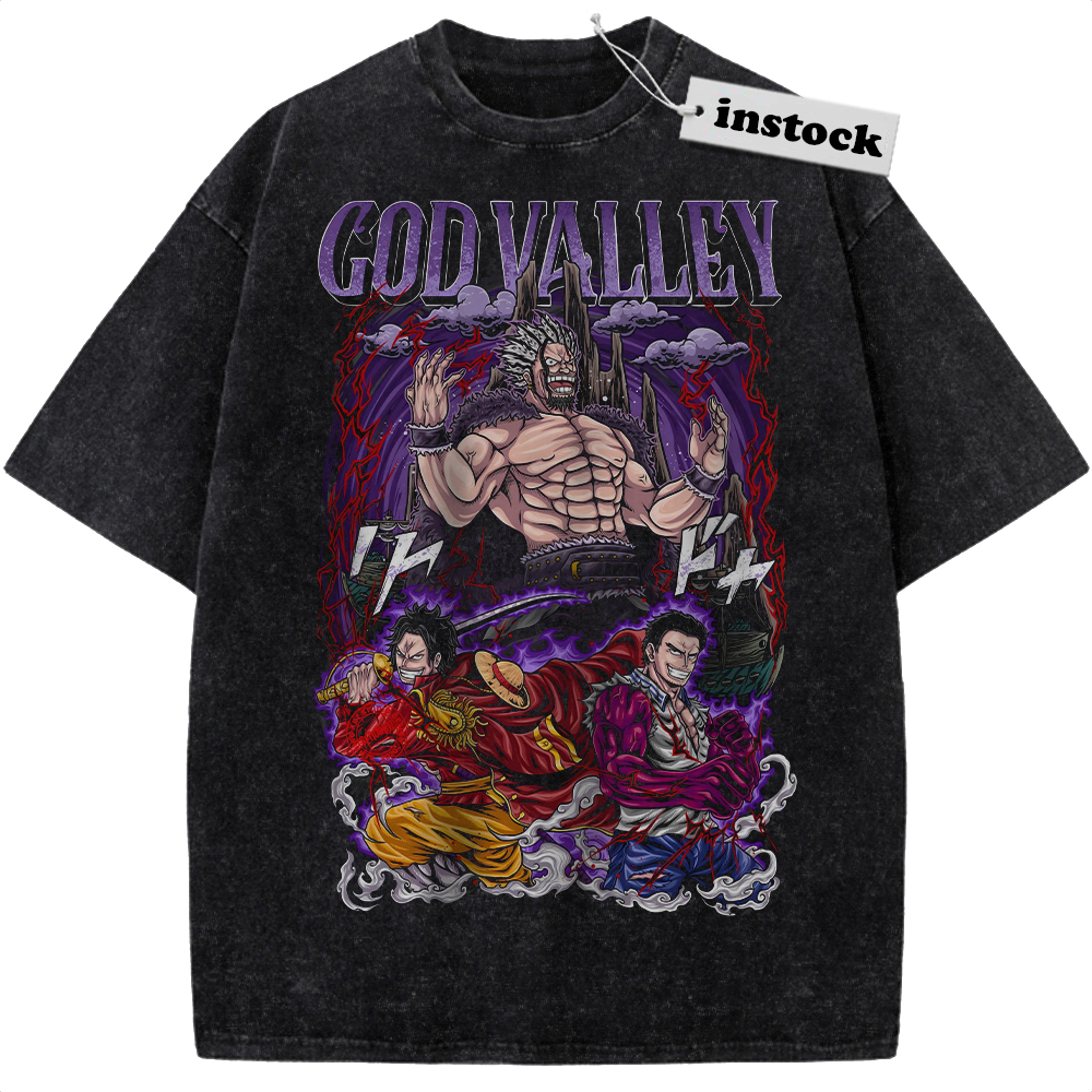 Roger Garp vs Rock Shirt, God Valley Shirt, One Piece Shirt, Anime Shirt, Vintage Tee