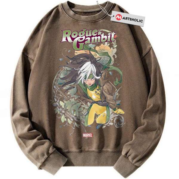 Alternative view of Rogue Sweatshirt, X-Men Sweatshirt, Marvel Comics Sweatshirt, Vintage Sweatshirt