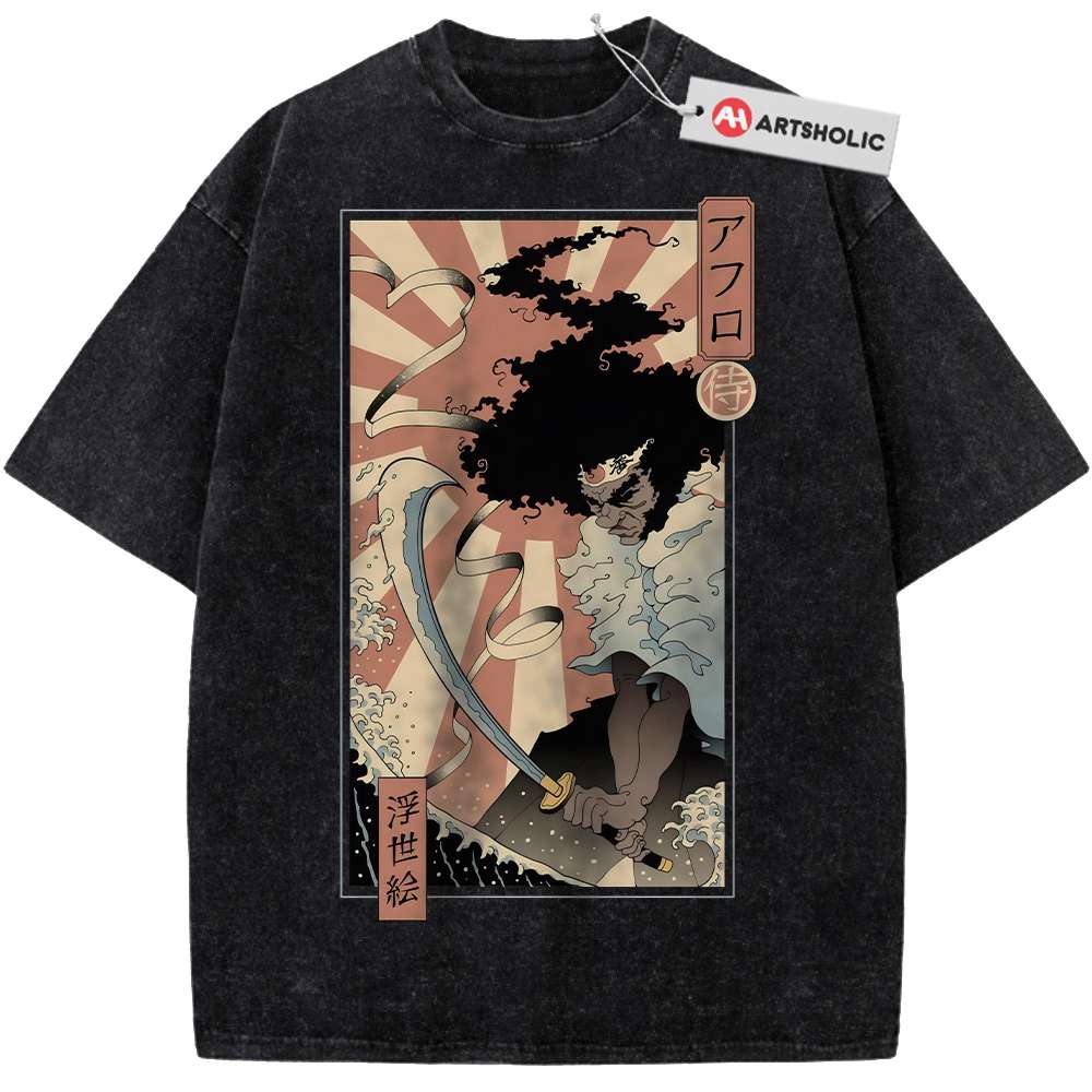 Alternative view of Rokutaro Shirt, Afro Samurai Shirt, Anime Shirt, Vintage Tee