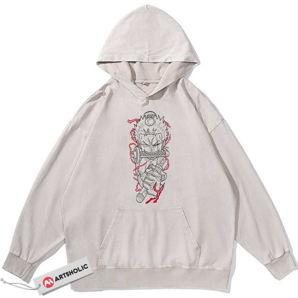 Roronoa Zoro Hoodie, One Piece Hoodie, Anime Hoodie, Vintage Hoodie
