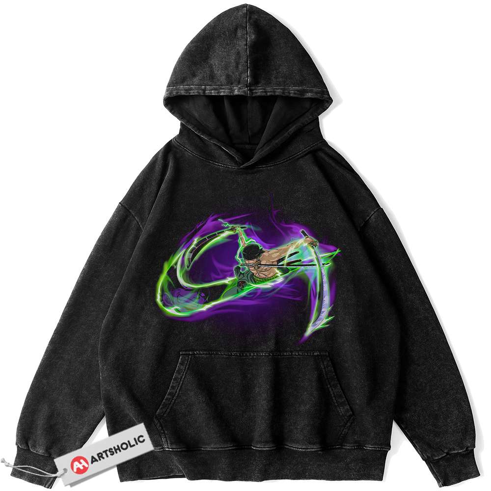Roronoa Zoro Hoodie, One Piece Hoodie, Anime Hoodie, Vintage Hoodie