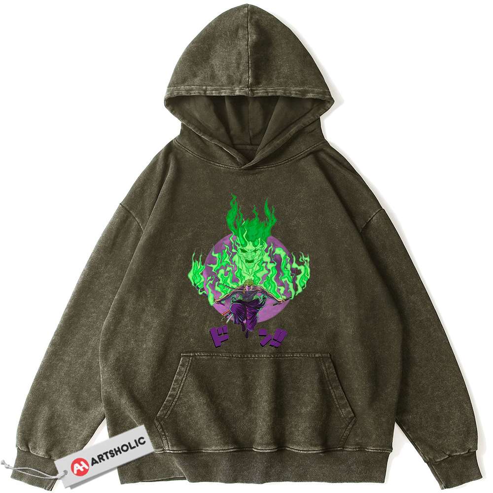 Roronoa Zoro Hoodie, One Piece Hoodie, Anime Hoodie, Vintage Hoodie