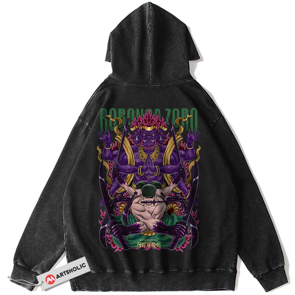 Roronoa Zoro Hoodie, One Piece Hoodie, Anime Hoodie, Vintage Hoodie