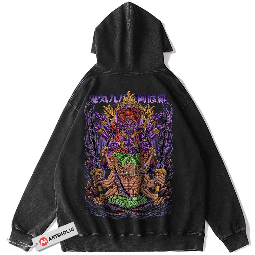 Roronoa Zoro Hoodie, One Piece Hoodie, Anime Hoodie, Vintage Hoodie