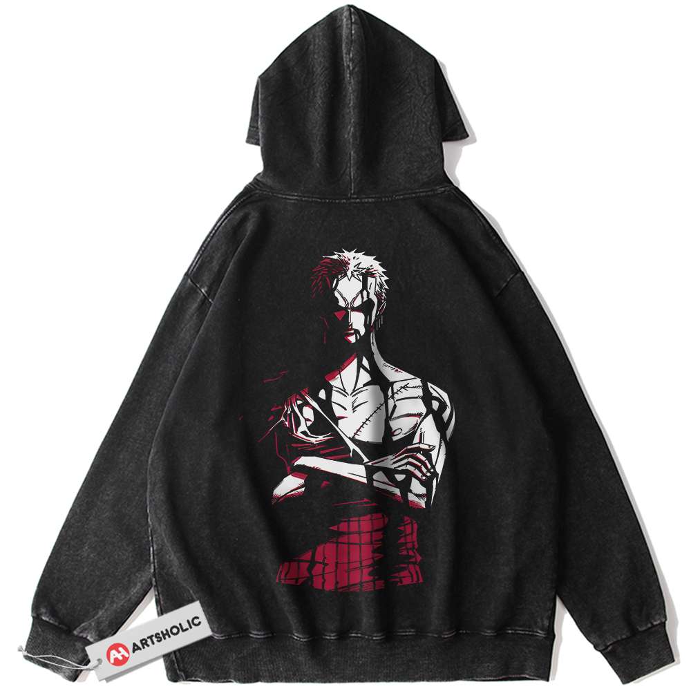Roronoa Zoro Hoodie, One Piece Hoodie, Anime Hoodie, Vintage Hoodie