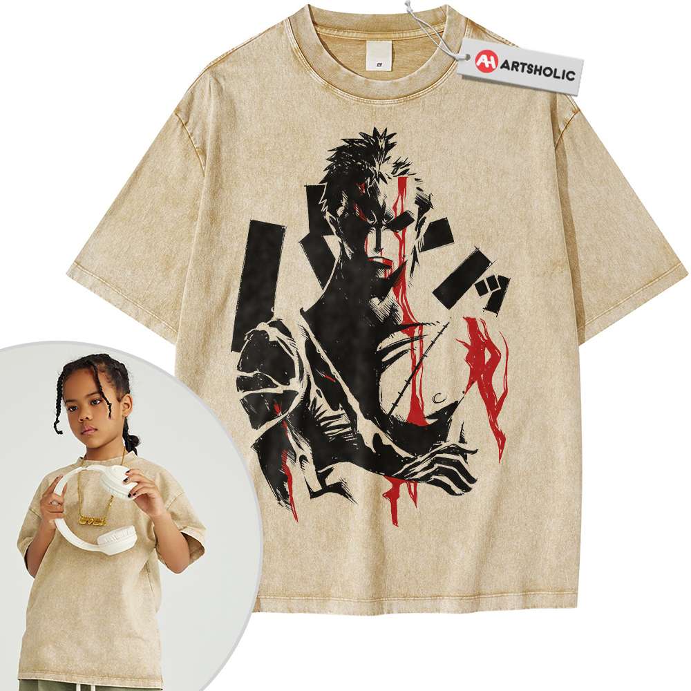 Roronoa Zoro Shirt For Kids, One Piece Shirt For Kids, Anime Shirt For Kids, Vintage Tee For Kids