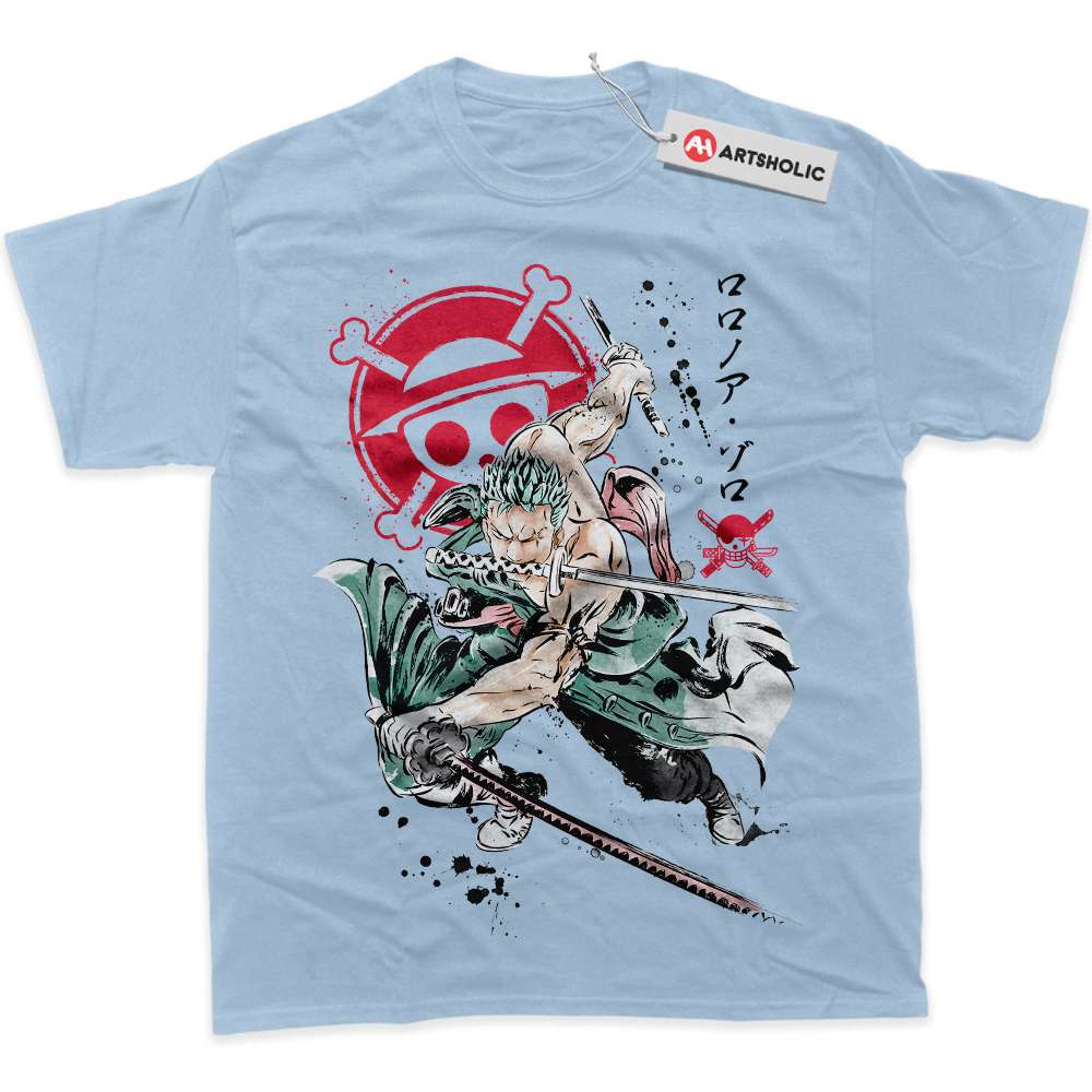 Alternative view of Roronoa Zoro Shirt, One Piece Shirt, Anime Shirt, Graphic Tee
