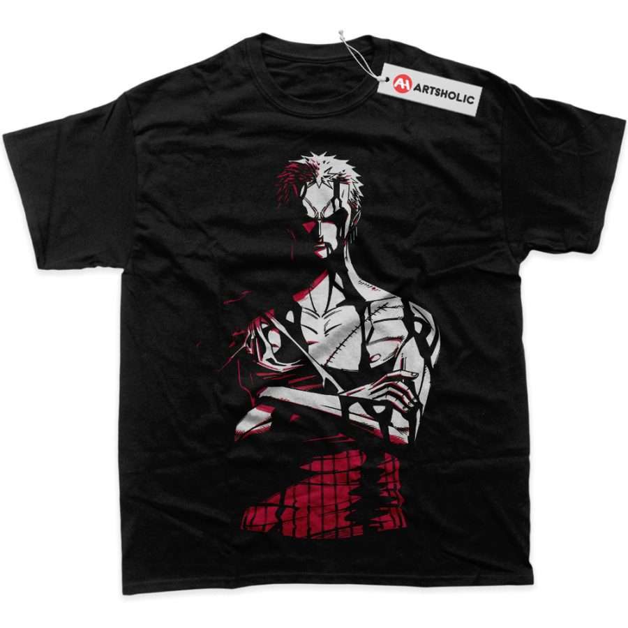 Alternative view of Roronoa Zoro Shirt, One Piece Shirt, Anime Shirt, Graphic Tee