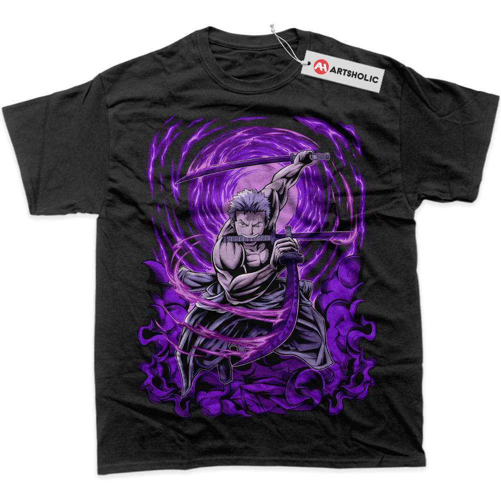 Alternative view of Roronoa Zoro Shirt, One Piece Shirt, Anime Shirt, Graphic Tee