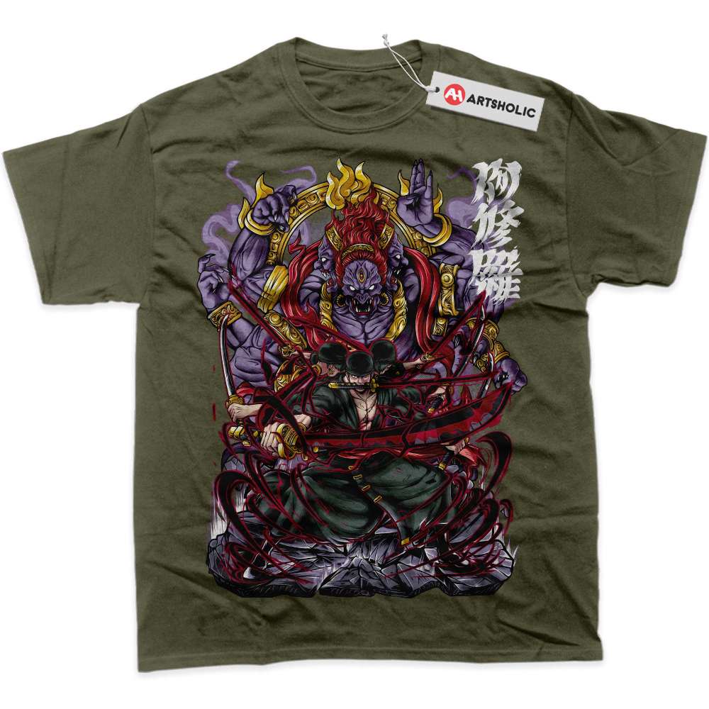 Alternative view of Roronoa Zoro Shirt, One Piece Shirt, Anime Shirt, Graphic Tee